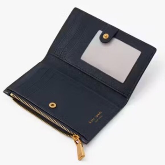 Kate Spade Morgan Flower Bed Wallet Compact Wallet Bifold Slim - Picture 3 of 7